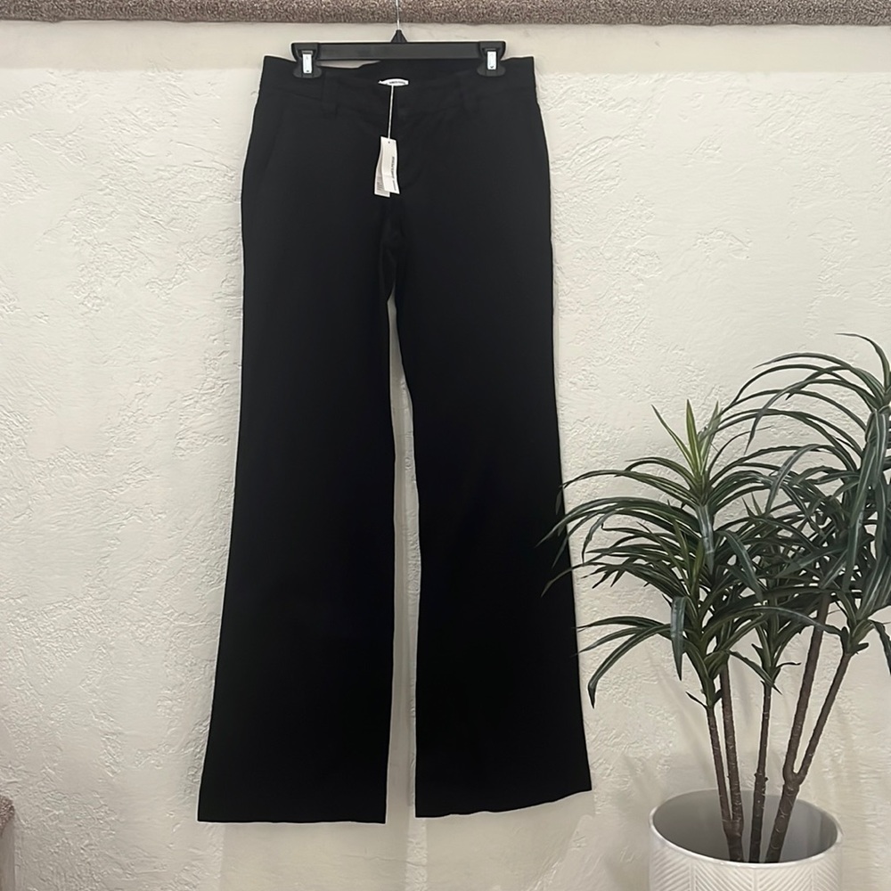 JAMES PERSE STANDARD WOMENS BLACK FLARE TROUSERS SIZE 29 NWT